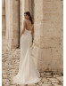 Cap Sleeves Beaded Ivory Lace Tulle Luxury Wedding Dress